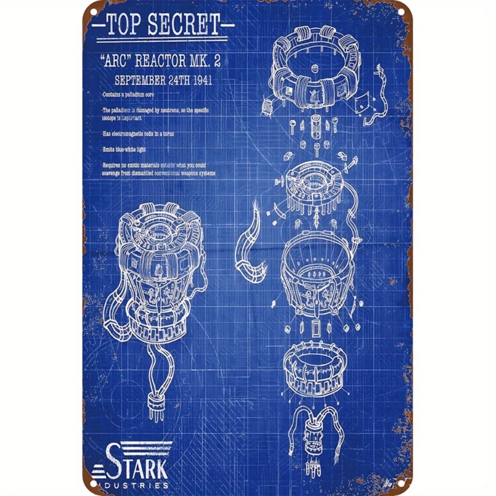 Tech Office Wall Decor - CIFBUY Seni Dinding Aluminium Berteknologi Superhero