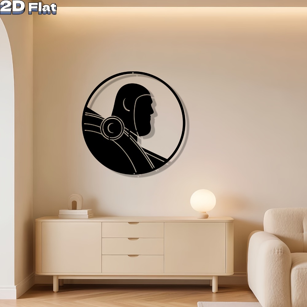 Tech Office Wall Decor - CIFbuy ModernRobot Seni Dinding Logam Patung