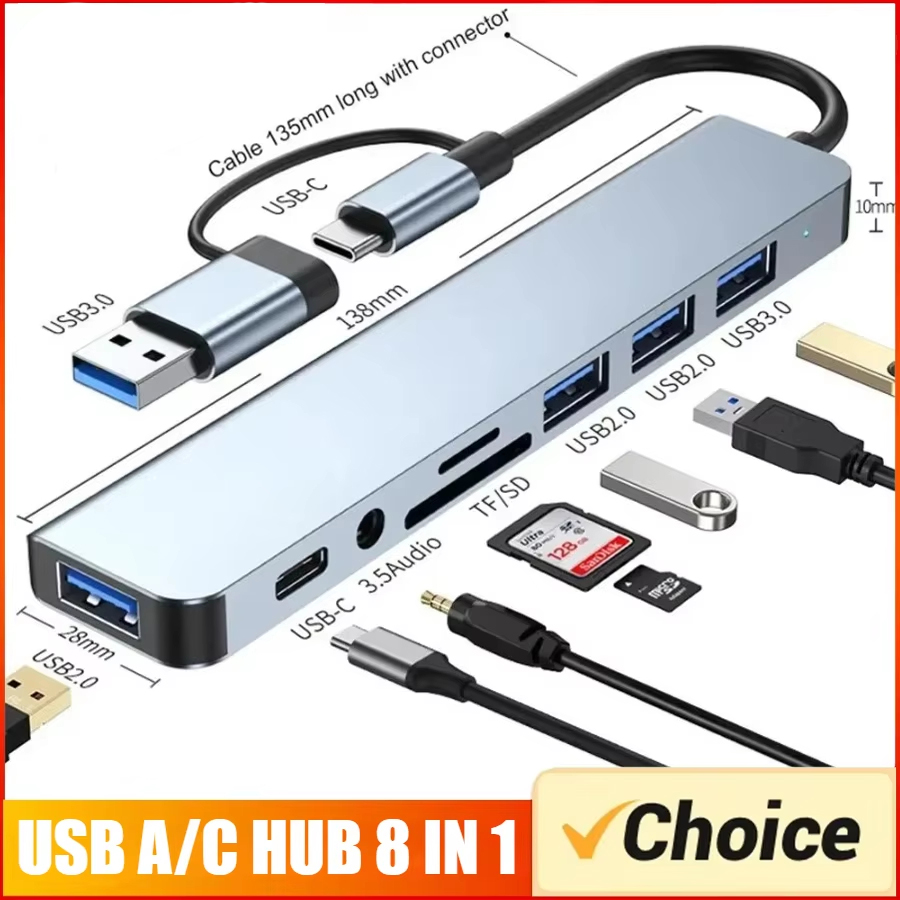 Multi Port Usb Hub - 7/8 in1 USB C Hub Expander