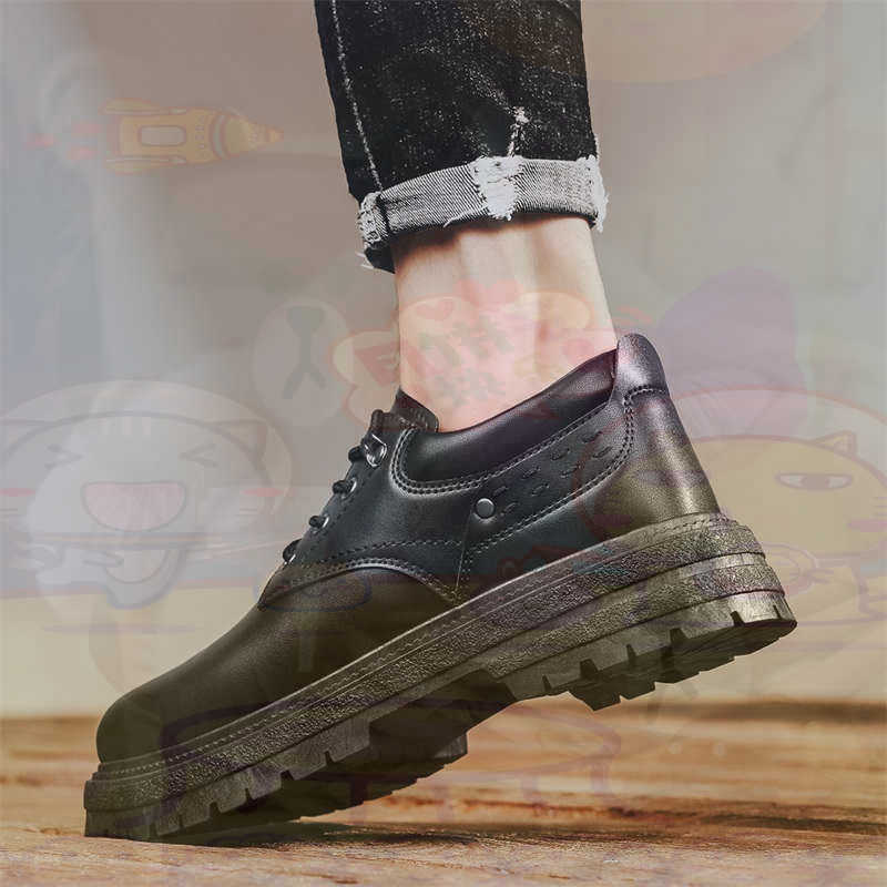 Office Tech Outfits - Sepatu Pria Tenis Pelatih Fashion Kulit