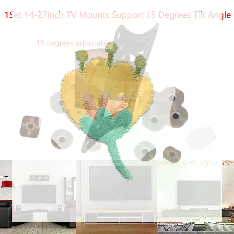 Flat Panel Mount Tilt - 1Set 14-27 Inci Dudukan TV LCD