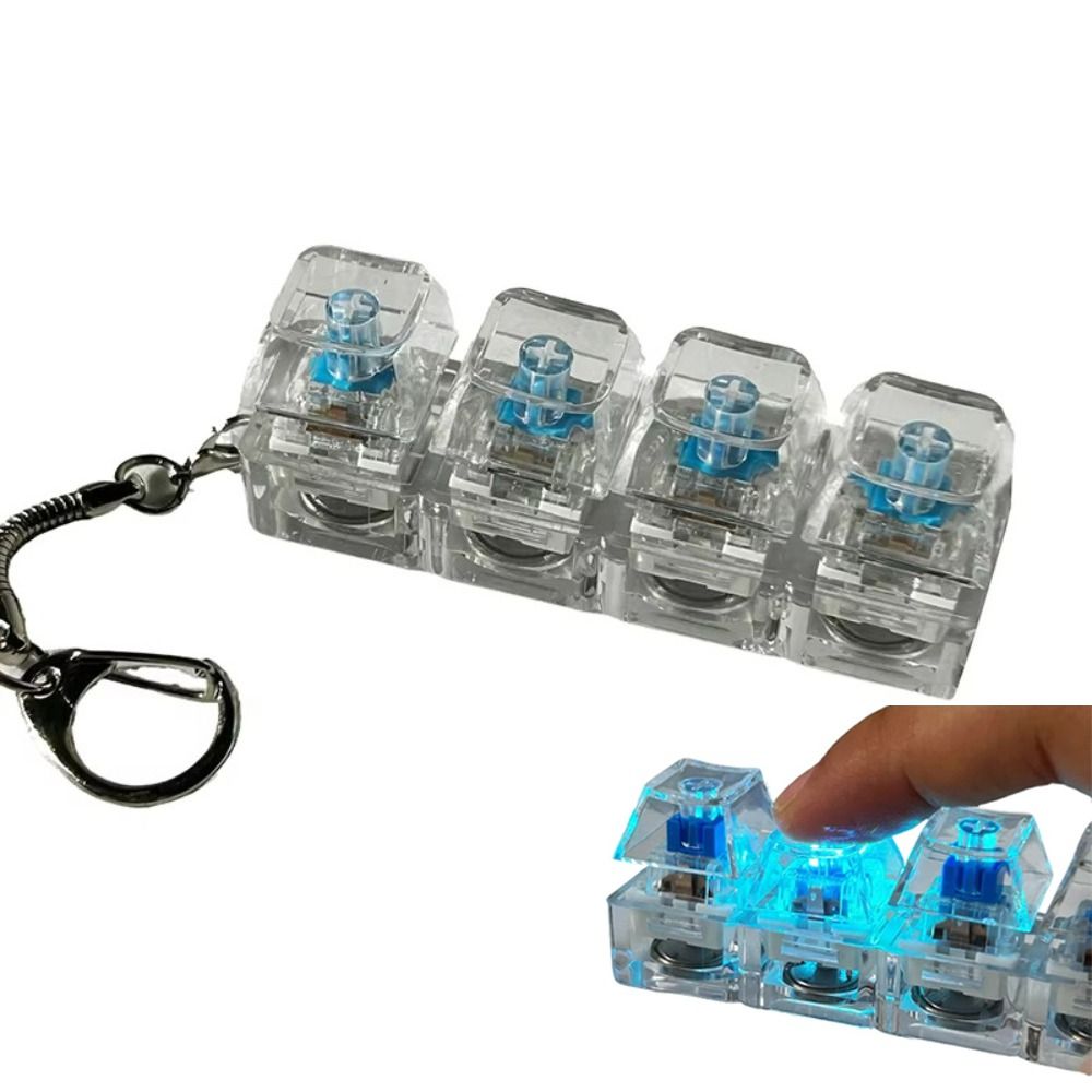 Office Tech Accessories - Alat Pereda Stres Keyboard Fidget 4-Tombol,