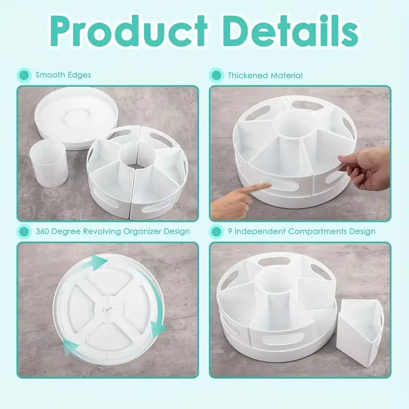 360 °   Organizer Meja Putar D - Office Tech Accessories ulasan dan harga