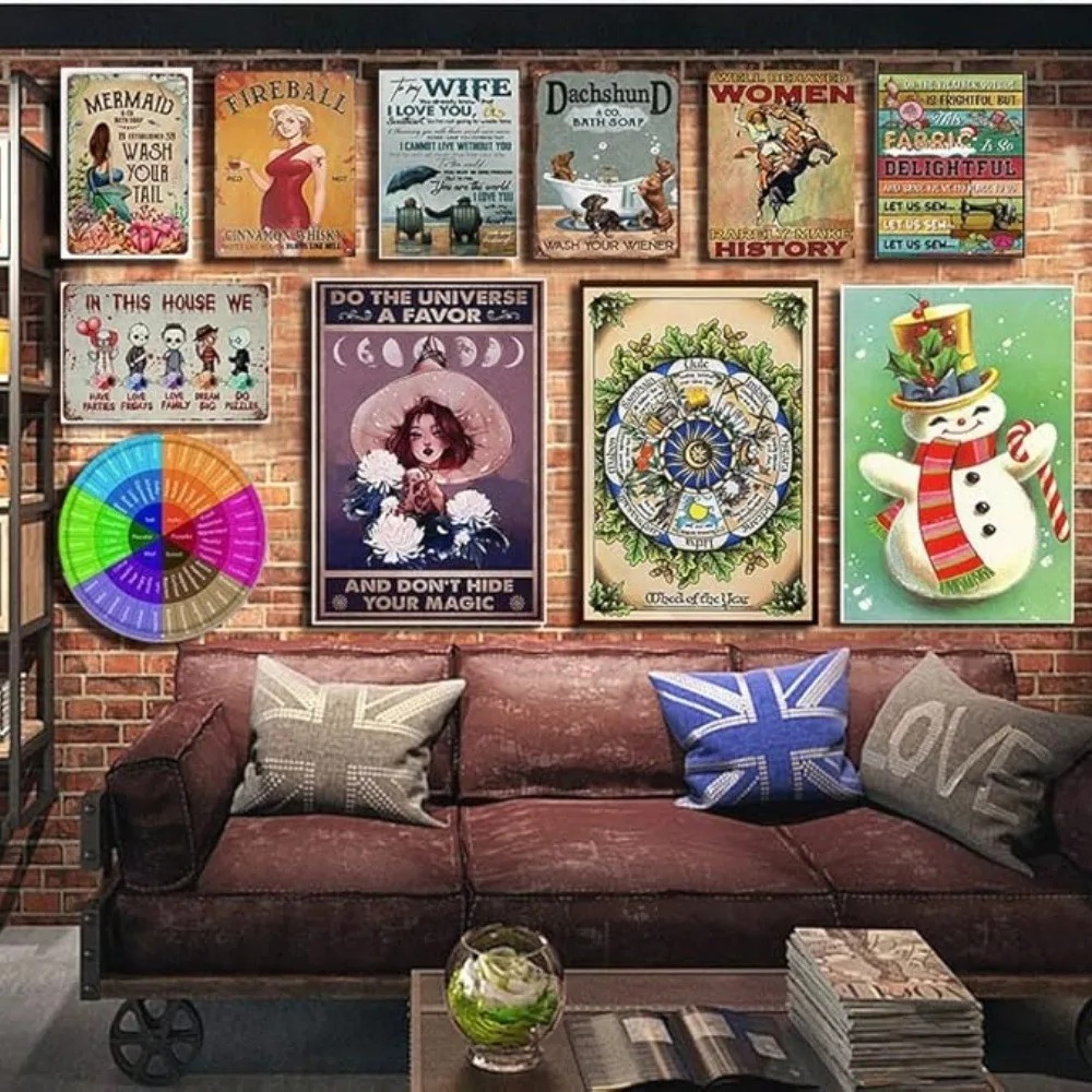 CIFBUY Seni Dinding Aluminium  - Tech Office Wall Decor ulasan dan harga