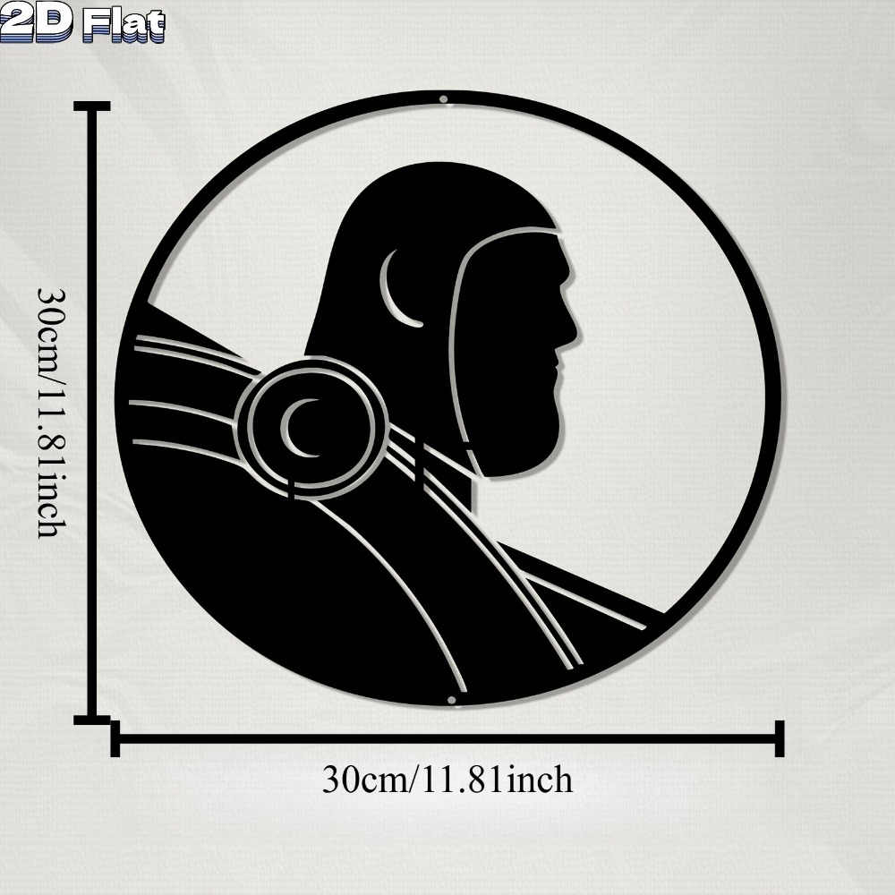 1pc Seni Dinding Plat Aluminiu - Tech Office Wall Decor ulasan dan harga