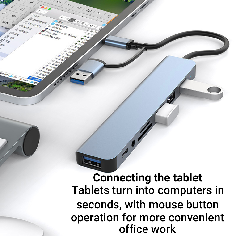 7/8 in1 USB C Hub Expander Mul - Multi Port Usb Hub ulasan dan harga