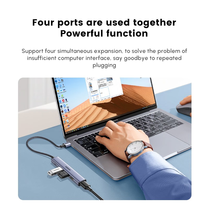 UGREEN USB Hub dengan 4 Port U - Multi Port Usb Hub ulasan dan harga