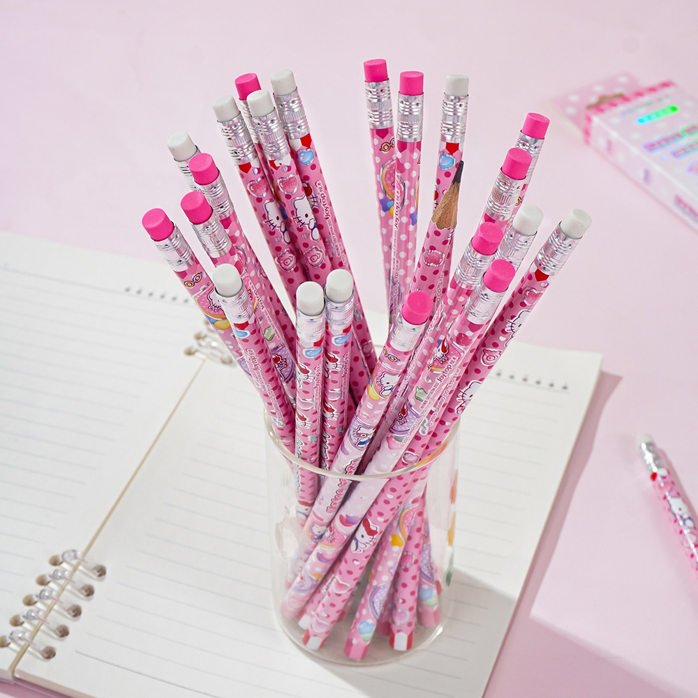12 Buah Pensil HB Sanrio Hello - Office Tech Accessories ulasan dan harga