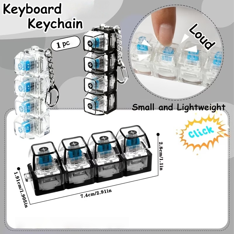 1 Buah Gantungan Kunci Keyboar - Office Tech Accessories ulasan dan harga