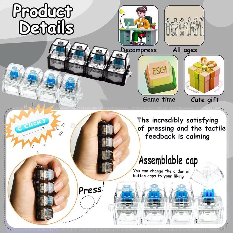 1 Buah Gantungan Kunci Keyboar - Office Tech Accessories ulasan dan harga