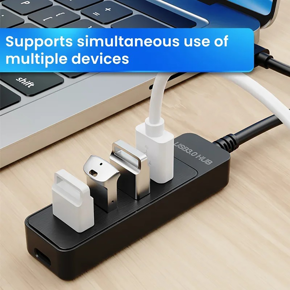 Adaptor Daya USB 3.0 4 Port Hu - Multi Port Usb Hub ulasan dan harga