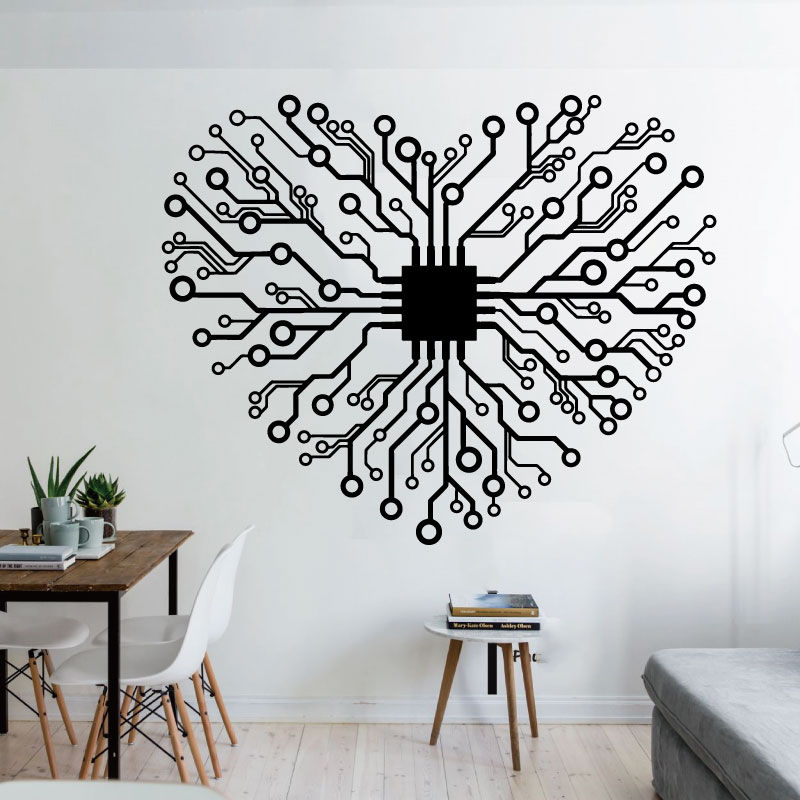 Cinta Chip Teknologi Perusahaa - Tech Office Wall Decor ulasan dan harga