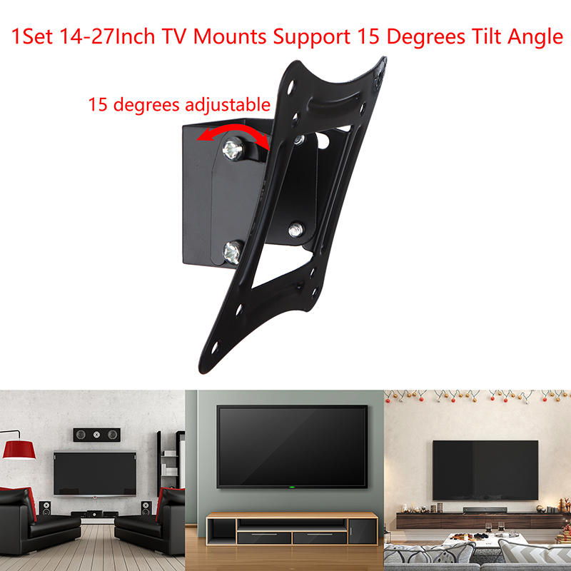 1Set Braket Dinding TV 14-27 I - Flat Panel Mount Tilt ulasan dan harga