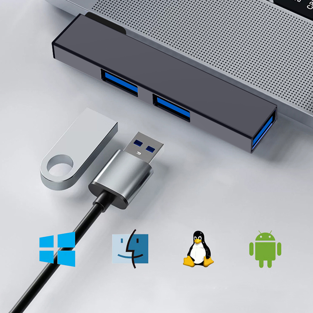 3 in 1 USB Docking Station OTG - Multi Port Usb Hub ulasan dan harga