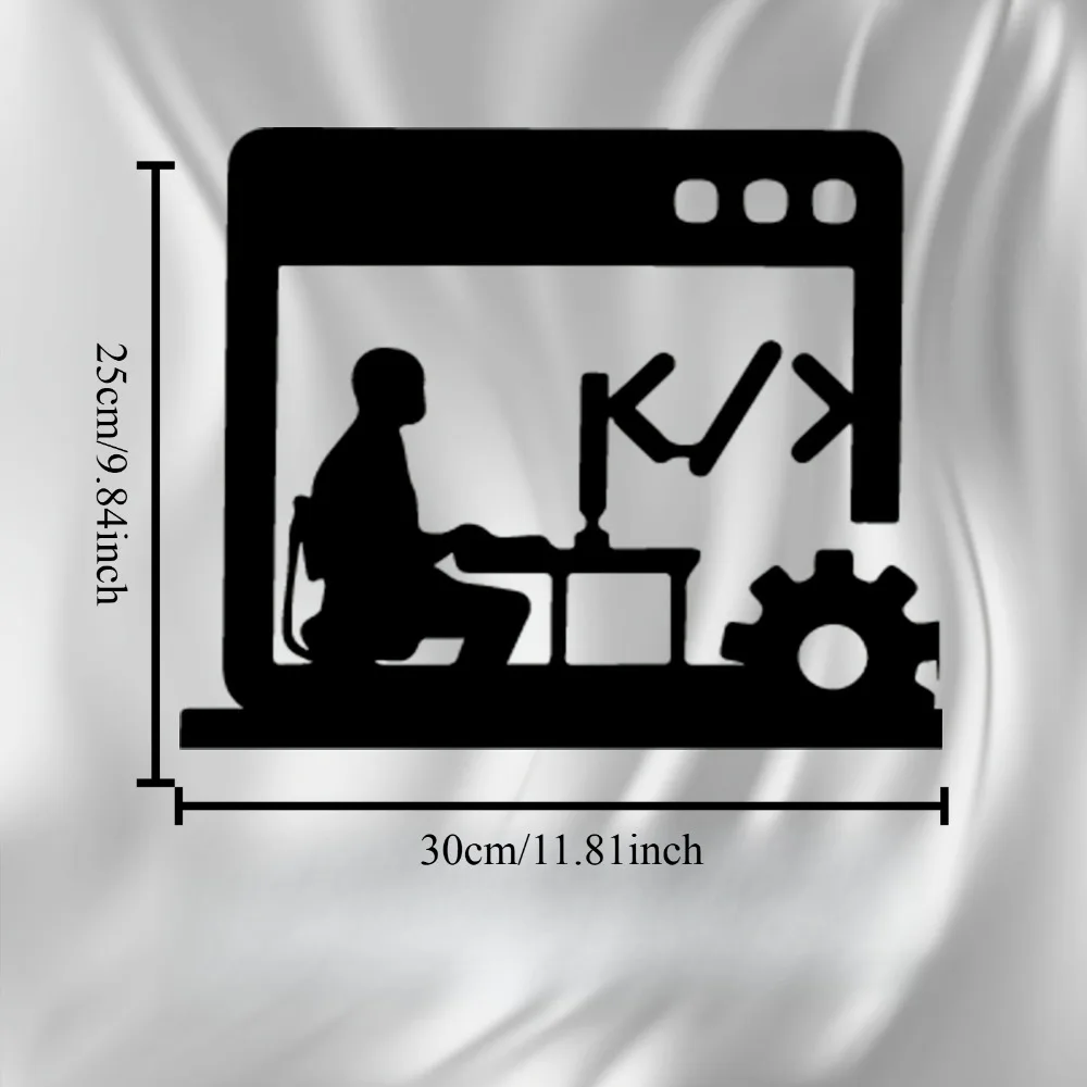 CIFBUY Seni Dinding Logam Hadi - Tech Office Wall Decor ulasan dan harga
