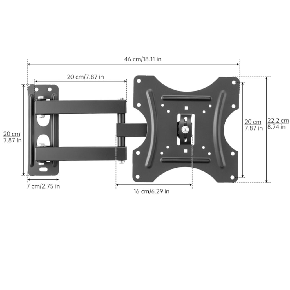 Braket Pemasangan Dinding TV B - Flat Panel Mount Tilt ulasan dan harga