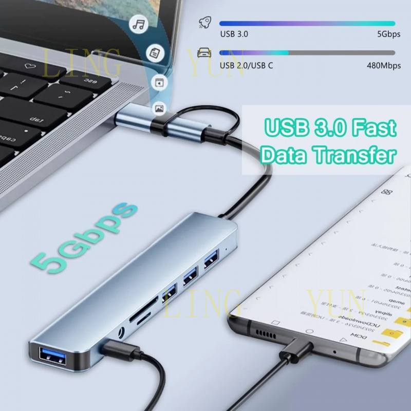 Z Type C HUB USB HUB USB 3.0 U - Multi Port Usb Hub ulasan dan harga